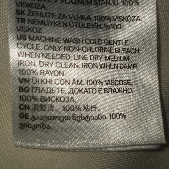 H&M Polka dot Midi Shirt Dress Relaxed Fit Light Weight size 6 - Picture 6 of 6